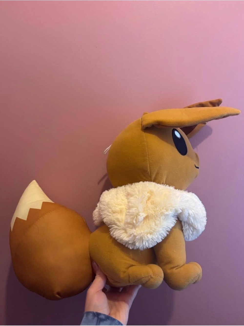 Eevee Plush Toy - Light Brown with Cream Collar - Picture 2 of 3